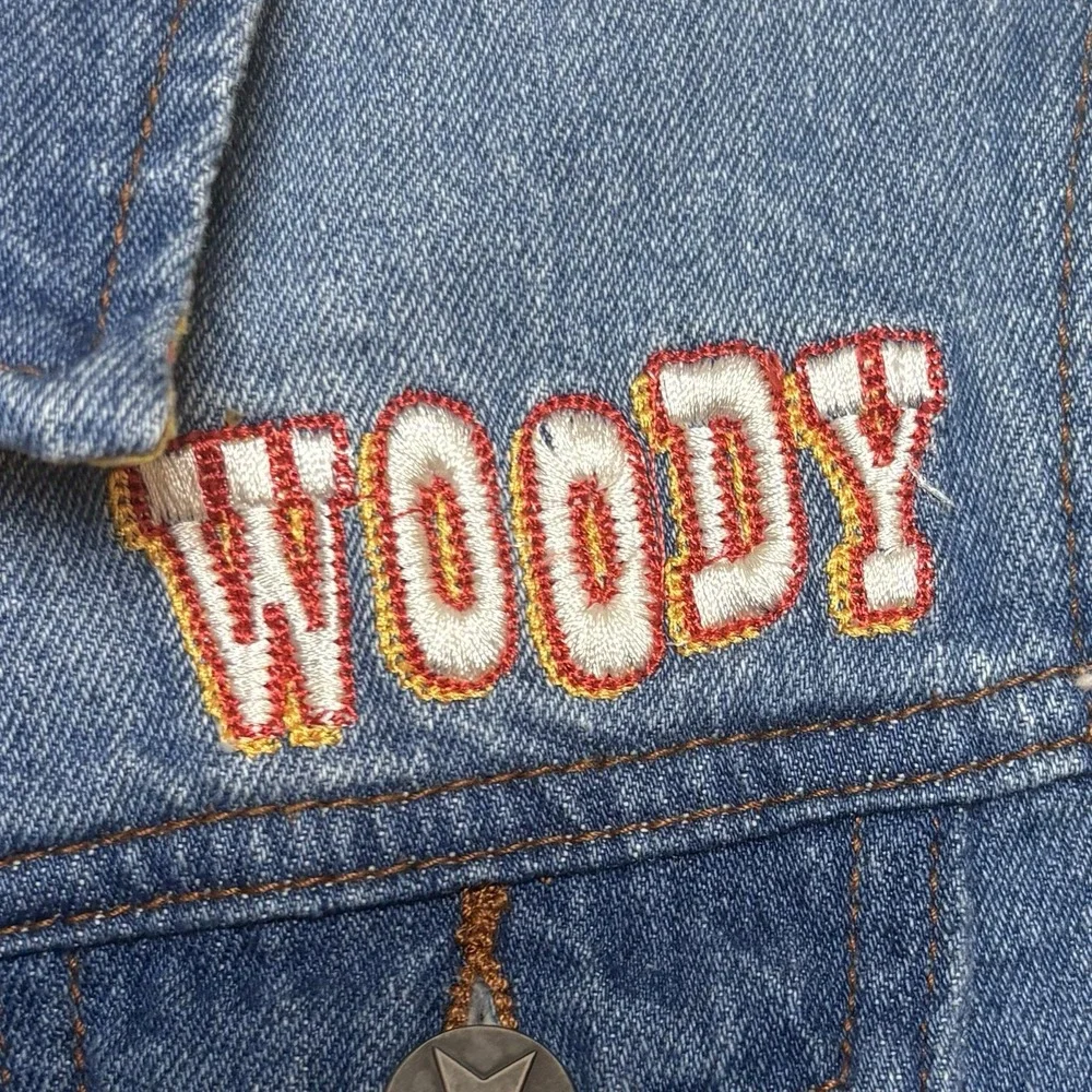 Disney Pixar Toy Story Woody Denim Jean Jacket Patches size 4